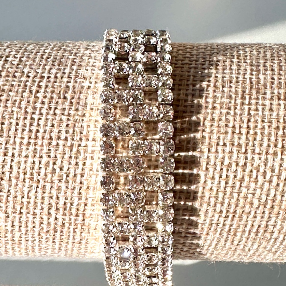 Rhinestone Bracelet | Silver-Tone - Picture 2 of 10